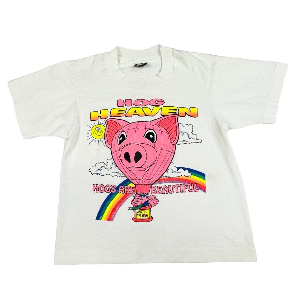 Vintage Screen Stars Kids" Hog Heaven T-Shirt - Tag Size 10-12